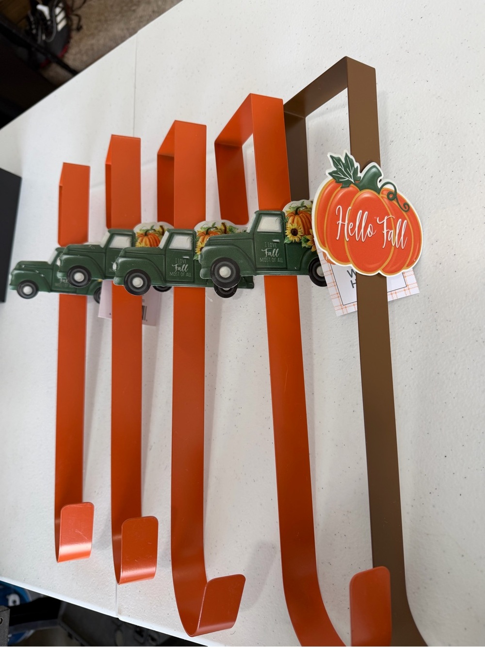 New lot of 5 Fall Over-the-Door wreath hangers